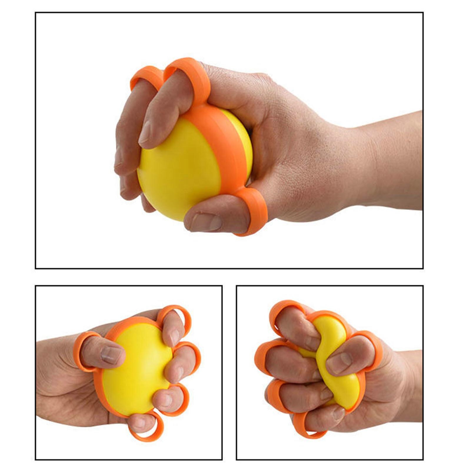 Hand Grip Strengthener Hand Exerciser Ball For Physical Therapy Wrist Finger Exerciser Resistance Bands Fitness For Athletes