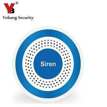 Yobang Beveiliging Draadloze Blauw Sirene voor Beveiligingssysteem YB103 Alarm Panel, draadloze Alarmsirene Strobe Sirene
