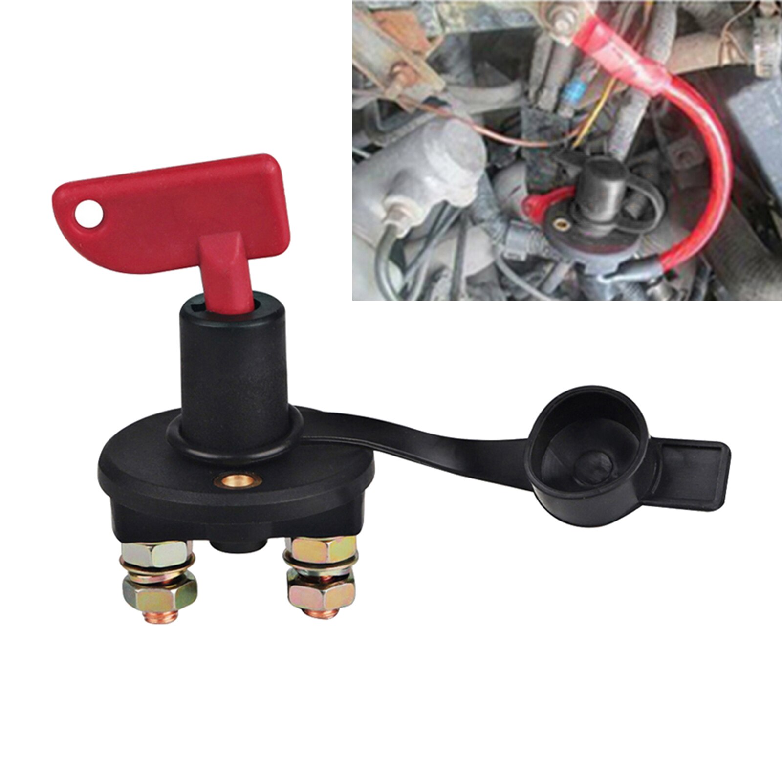Boat Car Van RV 12V/24V Battery Isolator Switch Disconnect Power Kill Key