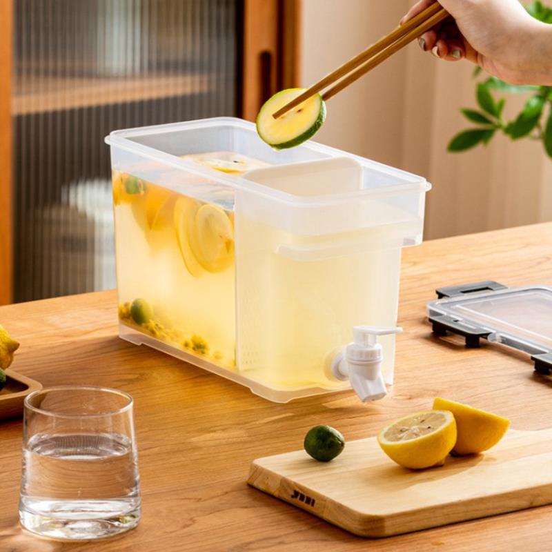 Jarra con grifo, contenedor de agua fría, botella, dispensador de grifo, hervidor de limonada con dispensador de grifo para bebidas, jarra de agua fría