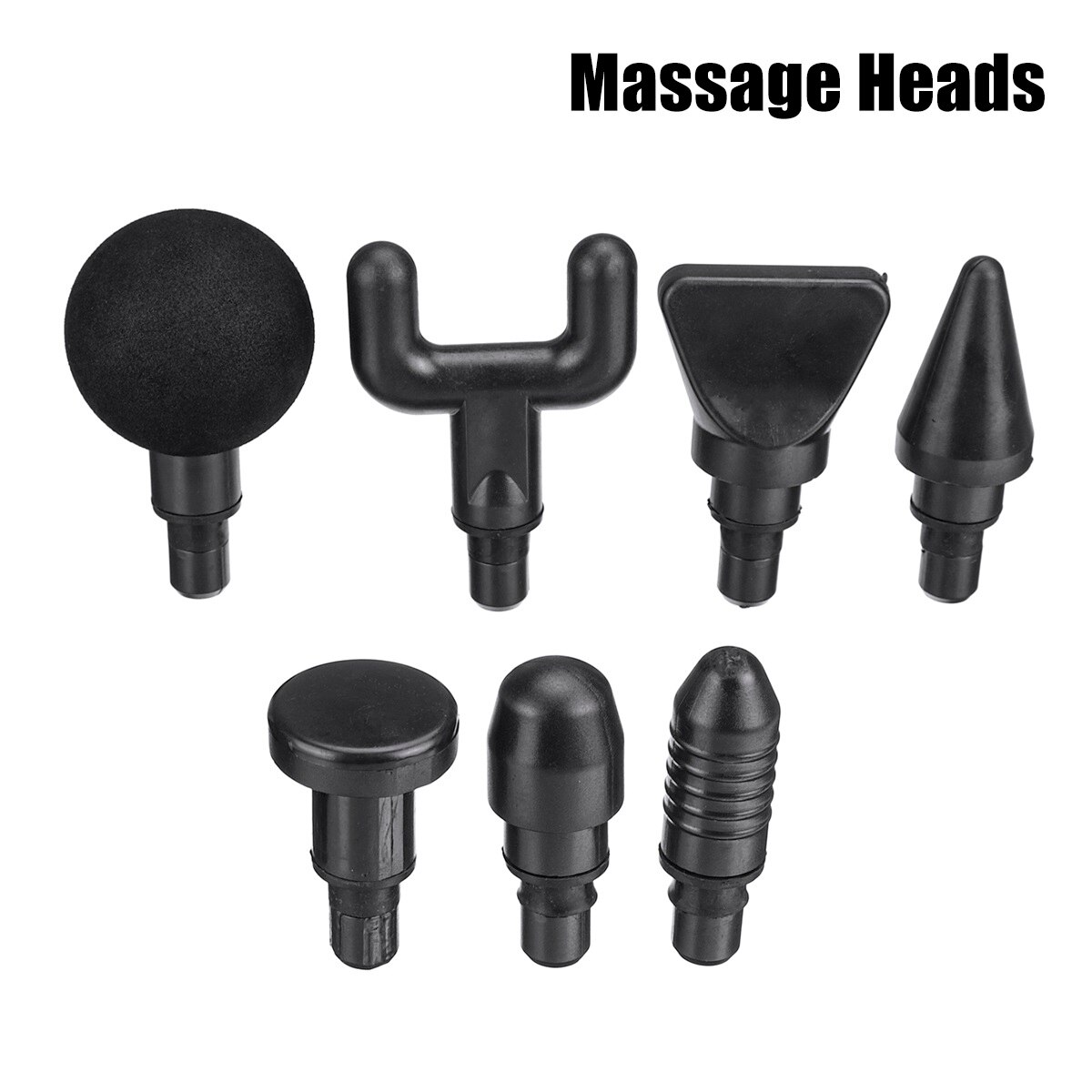 22 Gear Elektrische Massager Percussie Massage Gun Verlichten Spier Pijn Therapie Vibrator Apparaat Met 11 Massager Heads 8000r/Min: only 7 head