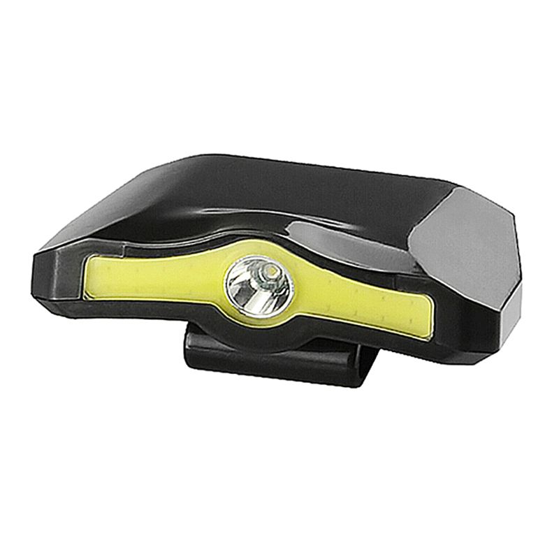 XPE + COB LED Headlamp Cap Light 90 Degree Rotatable Clip-on Hat Light Powered Camping Cycling Fishing Head Lamp