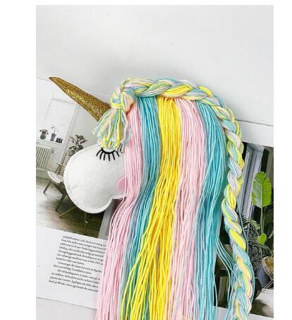 Haarband Eenhoorn Haaraccessoires Eenhoorn Haarelastiekjes Opslag Riem Voor Meisjes Haar Clips Barrette Muur Opknoping Speelgoed Organizer Houder: Licht Groen