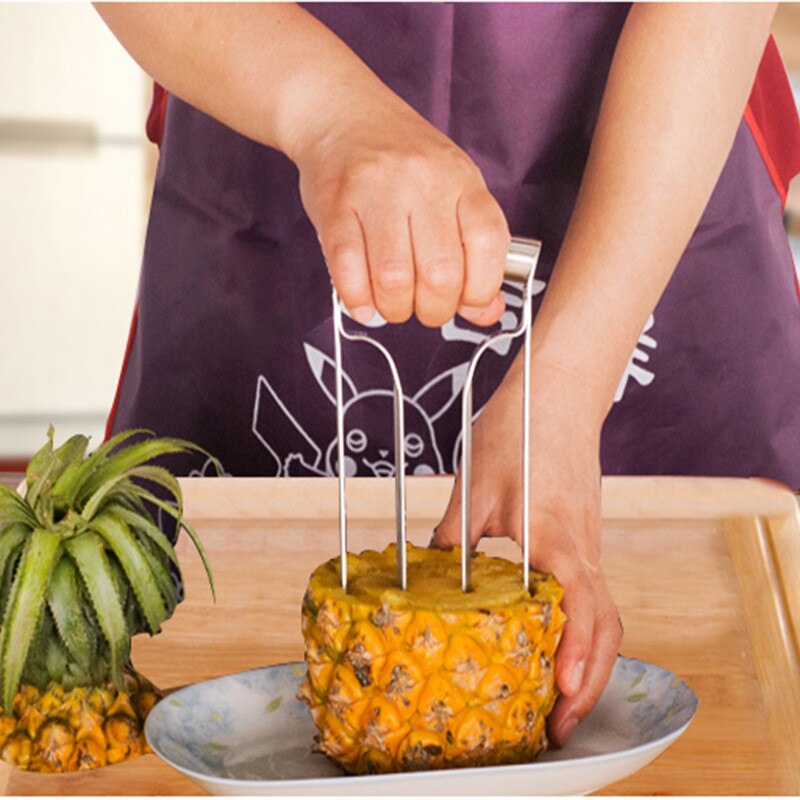 Rvs Fruit Pineapple Slicer Dunschiller Ananas Snijder Keuken Fruit Tool
