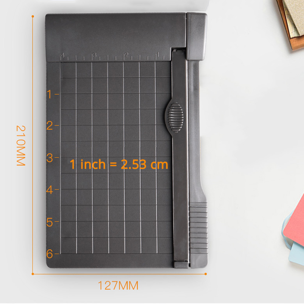 A5 papir trimmer 1-6 tommer fotopapir guillotine indbygget lineal papirskærer universal kontorskole papirvarer skære forsyninger