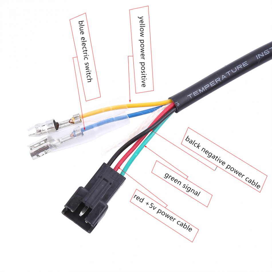 1 Set Aluminium Alloy Twist Throttle 5 wires Grips with LED Display Handle Key Knock Electric Bike Scooter Accelerator Parts