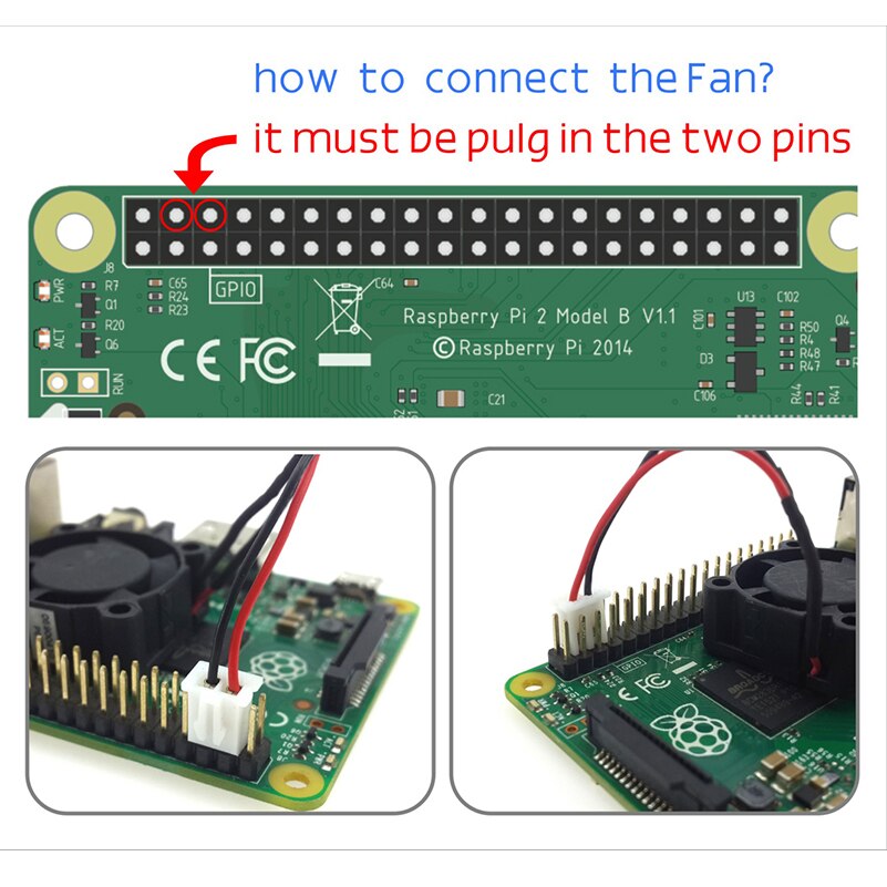 Zwart Aluminium Case voor Raspberry Pi 3 B + met Koelventilator Beschermende Shell Compatibel met Raspberry 2 B +