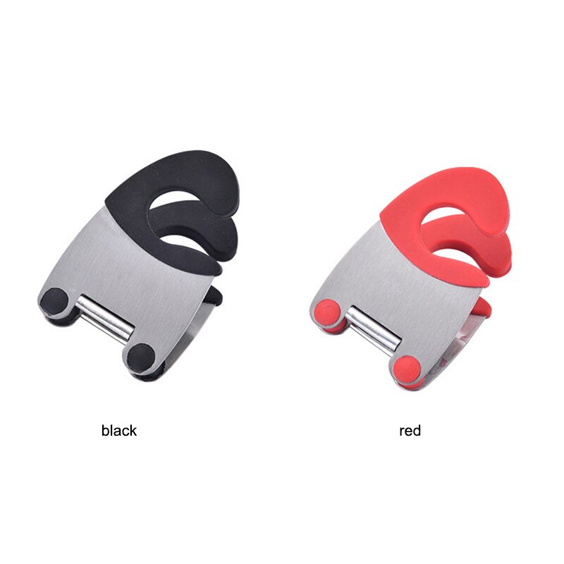 Olla de acero inoxidable soporte para sartén espátula Clip cuchara resto ollas Clip cocina herramientas para tapa de sartén soporte de tapa de olla Clip