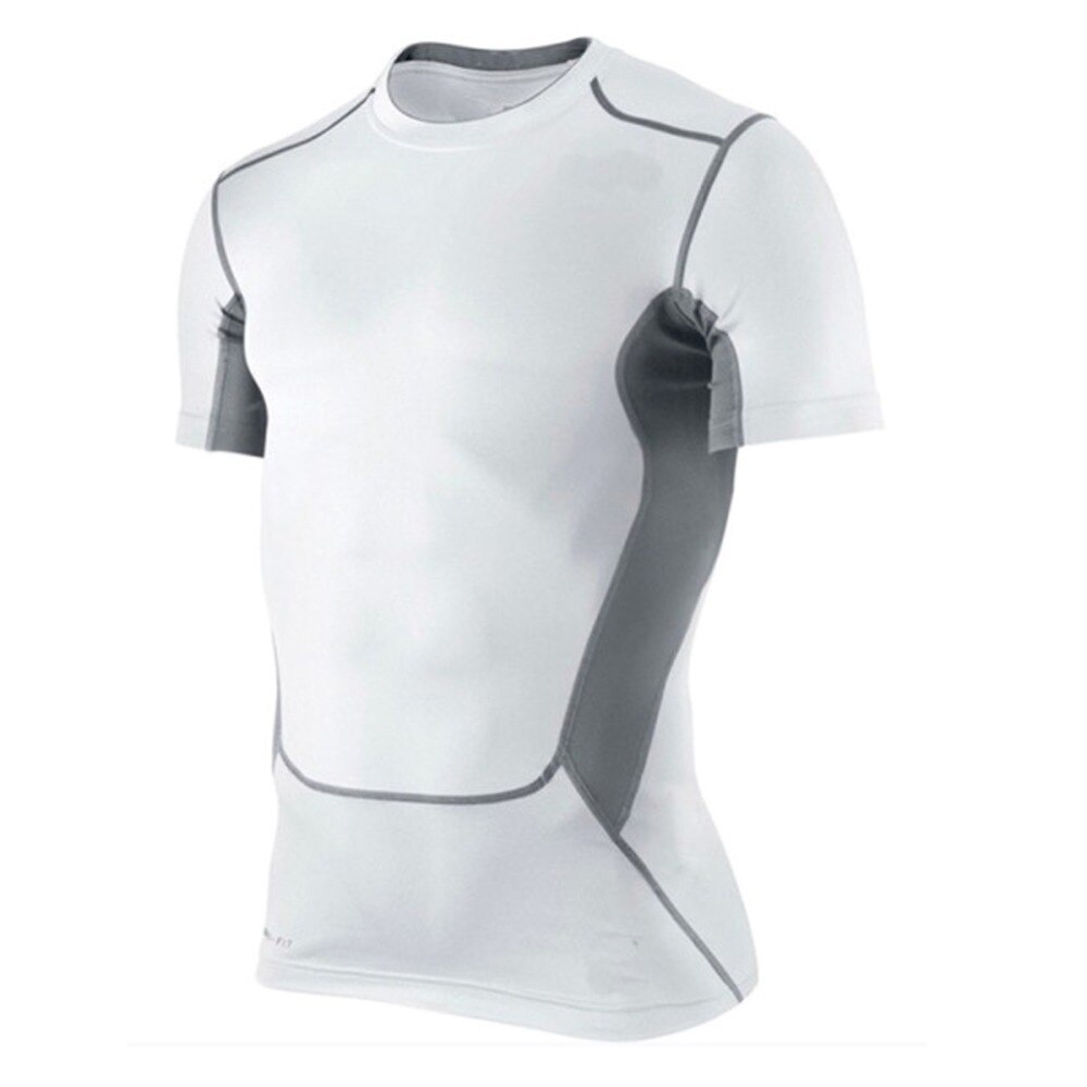 Mænd kompression under basislag top stram kortærmet t-shirt sport kollektion s-xxl