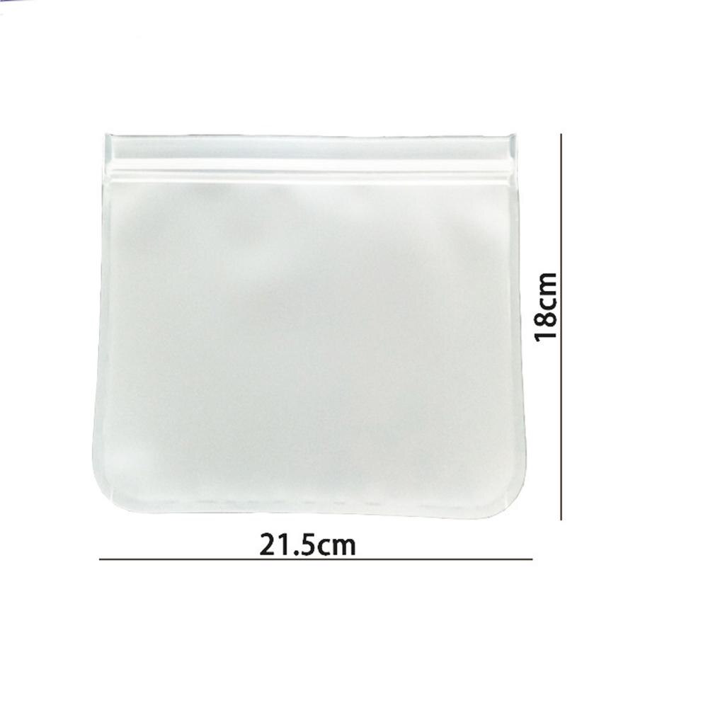 Bolsas reutilizables de silicona para almacenamiento de alimentos, contenedores de silicona a prueba de fugas, de grado alimenticio, 1 Uds.: M