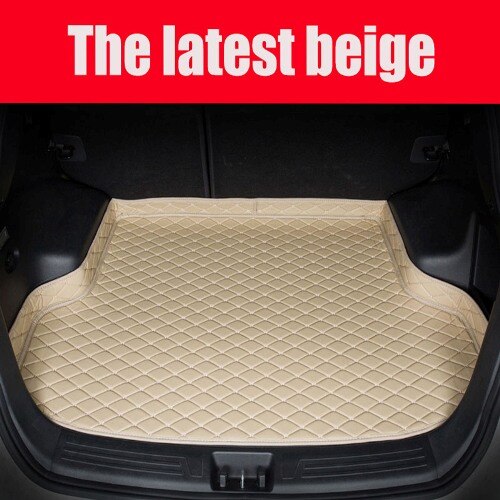 car Trunk mats for Mercedes Benz M ML GLE class W164 W166 250 300 320 350 400 450 500 550 rugs car styling carpet: Beige