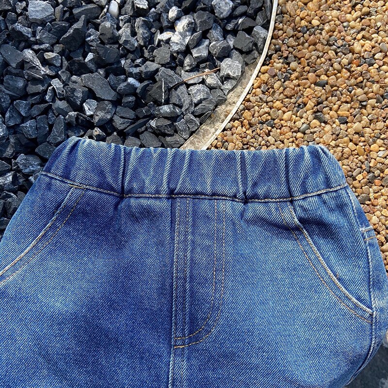 Primavera autunno ragazze gonna di jeans gonna per bambini pantaloni per bambini bambini abiti Vintage moda fessura frontale lavata 1-6Y