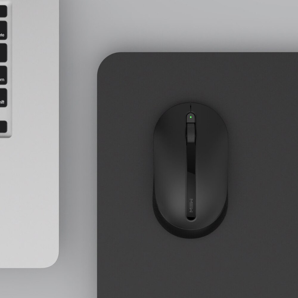 MIIIW – souris optique sans fil 2.4GHz, 1000DPI, pour ordinateur portable, bureau et maison, Texture antidérapante, entièrement symétrique