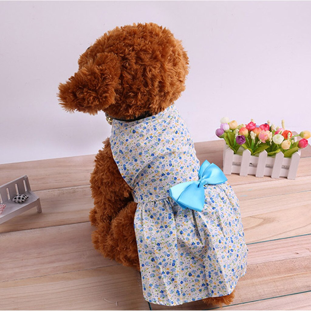 Hond Kleding Voor Kleine Honden Luxe Hond Puppy Zomer Dieptepunt Shirt Jurk Kleding Shirt Kat Strikje Jurk Ubranka dla Psa