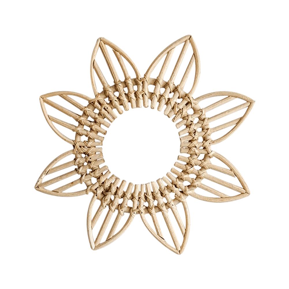 Natural Vine Hand-woven Rattan Crafts Flower Frame Photo Wall Hanging Frame Art DIY Vine Craft Wall Countertops Decor