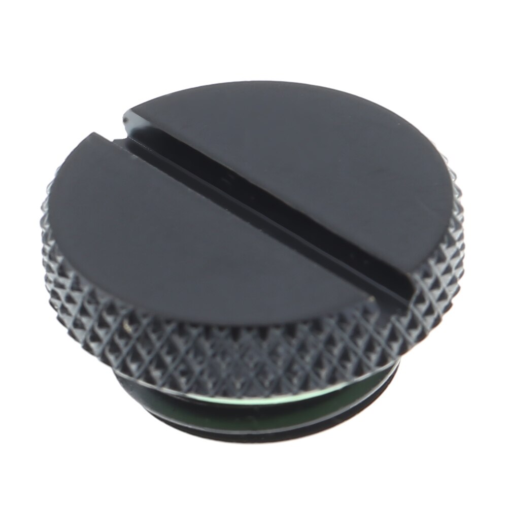 Tapón de perfil bajo de rosca negra G1/4, radiador de refrigeración por agua para PC, accesorios de refrigeración por agua para ordenador