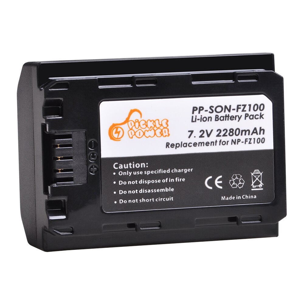 2280 mah np -fz100 npfz 100 np fz100 batteri + led dual usb oplader til sony np -fz100 bc-qz1 sony  a9 a9r a9s a7r iii  a7 iii  a6600.: 1 batteri