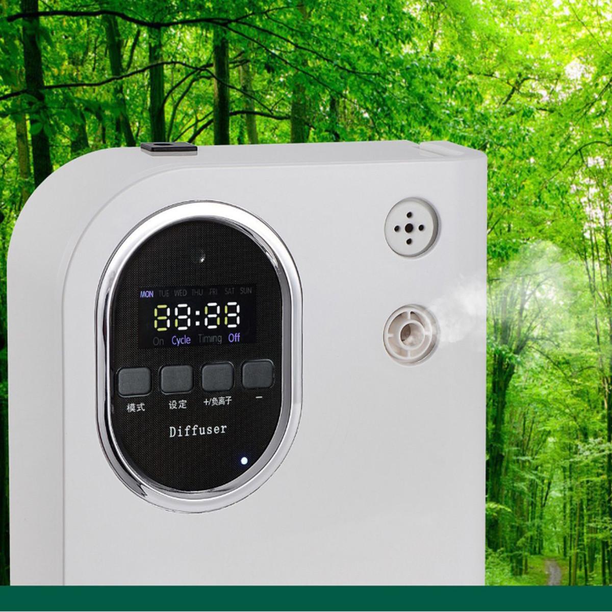 Fragrance Diffuser Negative Ion Air Purifier Essential Oil Air Ionizer with Timer Funciton and LCD Display for Home office hotel