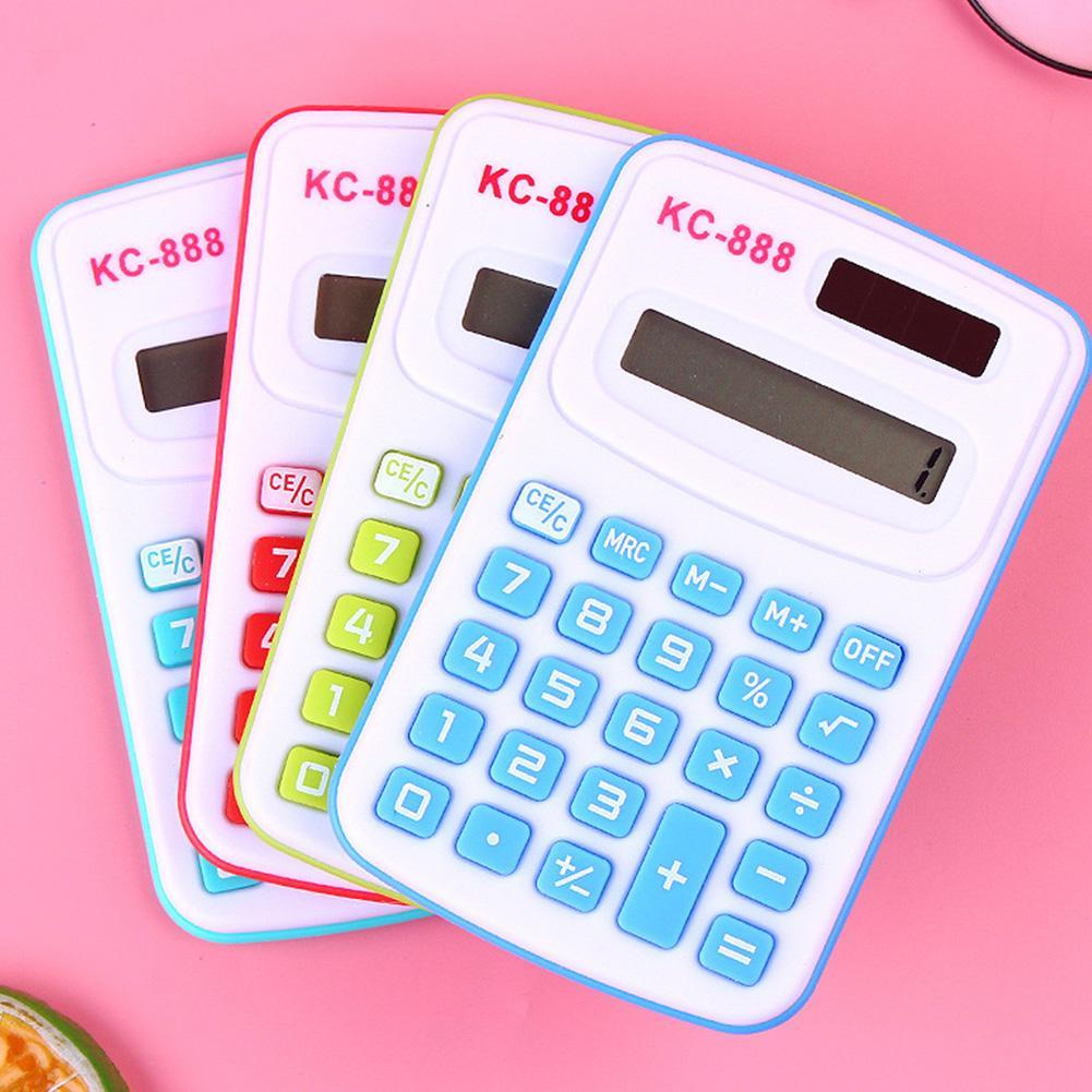 Bonbonfarbener, 8 mini-taschenrechner, zufällige büroartikel, kawaii-büro, leicht zu transportieren, schüler