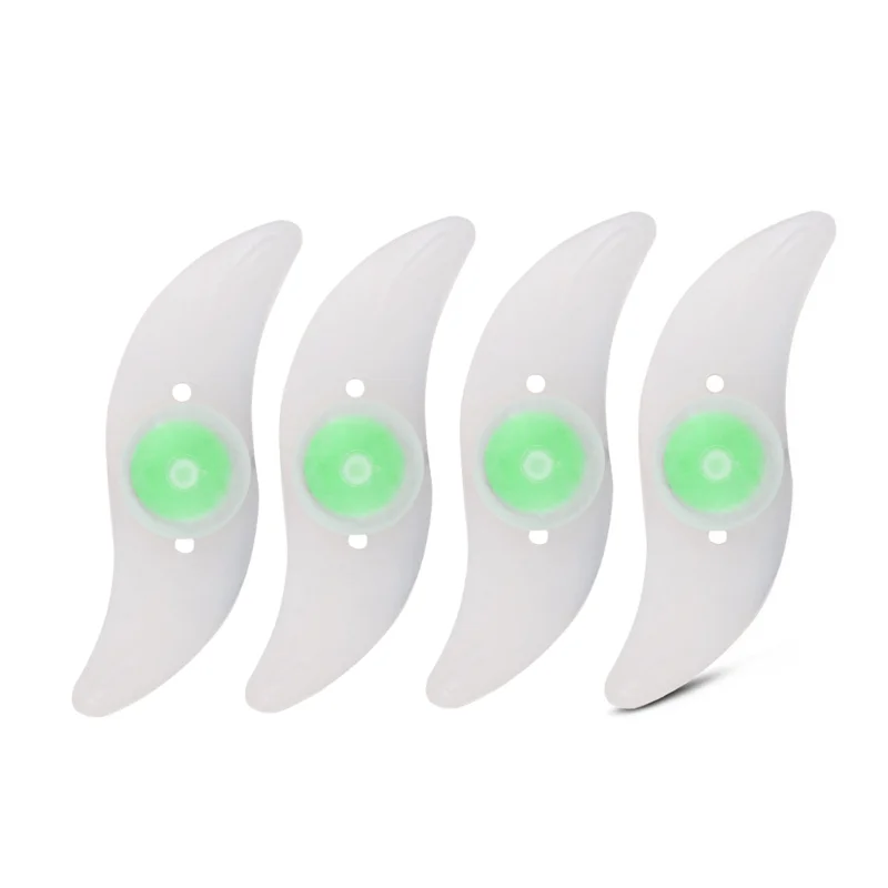 Luz para radios de rueda de bicicleta, luces para neumáticos, 3 modos, LED, resistente al agua, advertencia de seguridad para bicicleta, fácil de instalar, accesorios para bicicleta con batería: Blanco