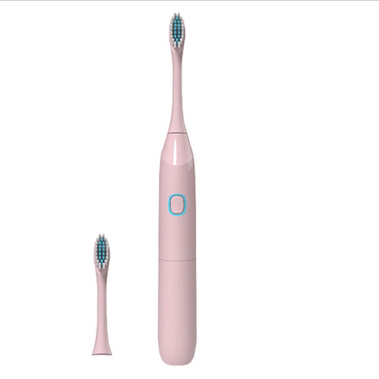 Ultrasonic Electric Toothbrush Sonic wave 360° Teeth Brush For Adult Waterproof IPX7 With 10 Brush Heads Rechargeable USB Charge: 109 Pink Battery