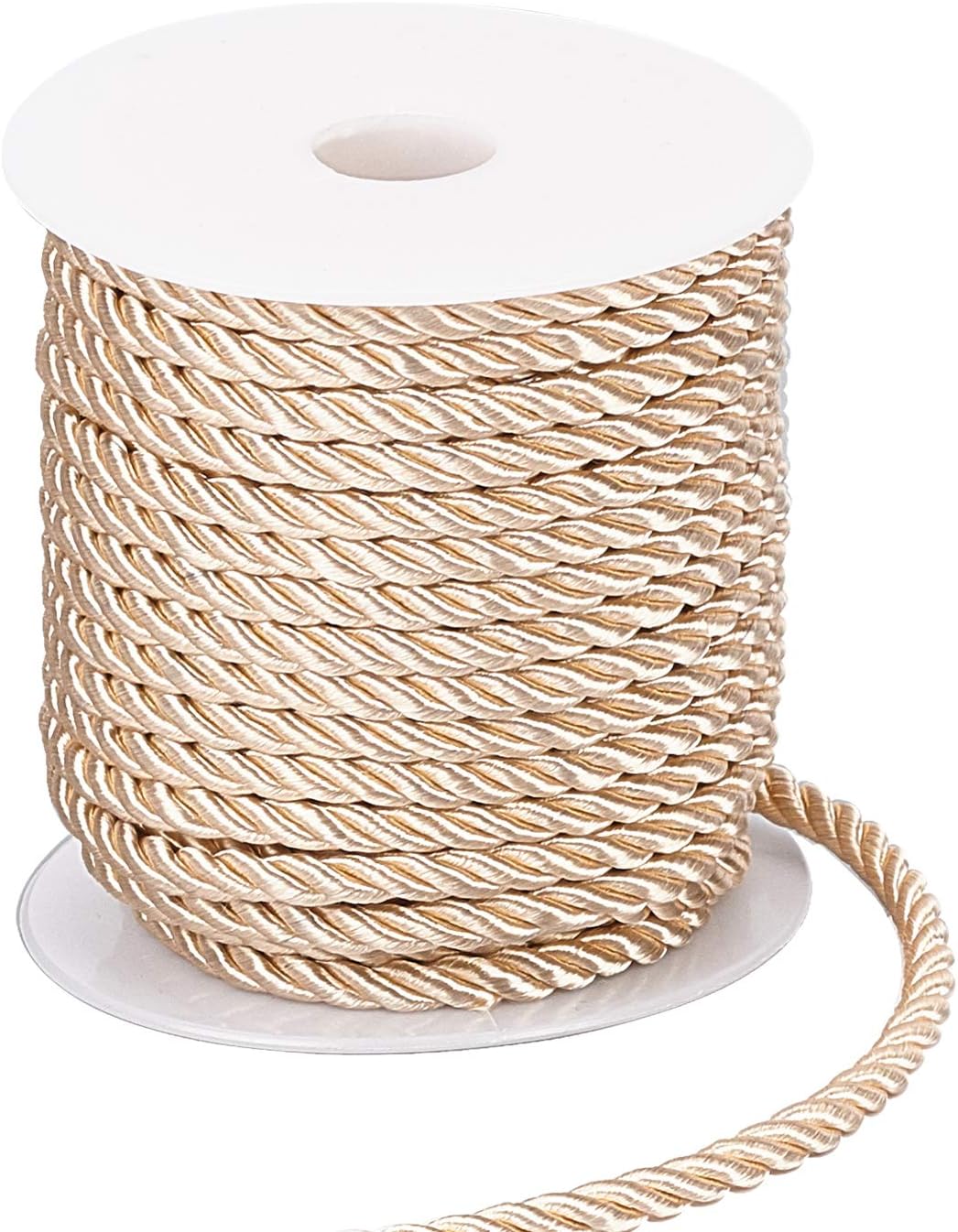 Cordón trenzado de 5MM, adorno de cuerda artesanal, cuerda decorativa de poliéster, cordón hecho a mano para manualidades de costura, tapicería, decoración del hogar, 5m: Zinc envejecido