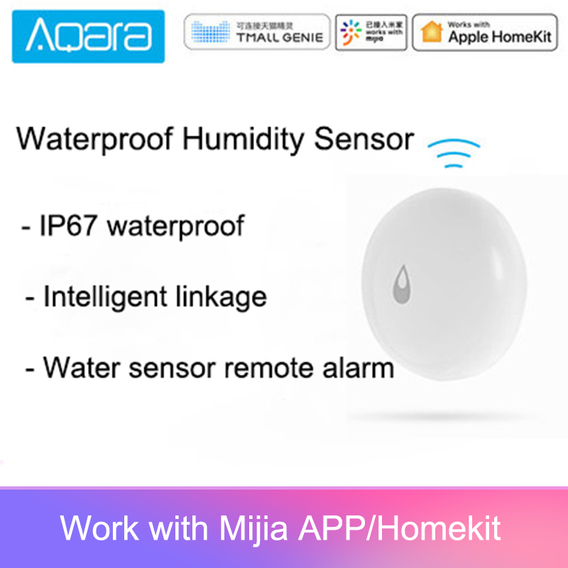 Original aqara  ip67 vandtæt fugtighedsføler smart hjem vandføler fjernbetjening alarm app kontrol