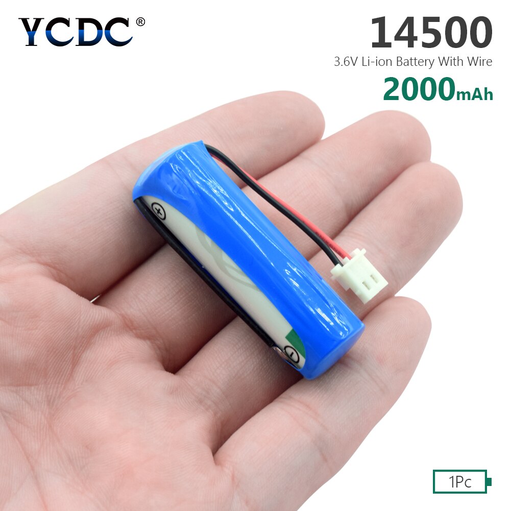 1PCS LS14500 ER14505 AA 3.6V 2000mAh lithium battery for facility equipment spare generic lithium battery With Connector Plug
