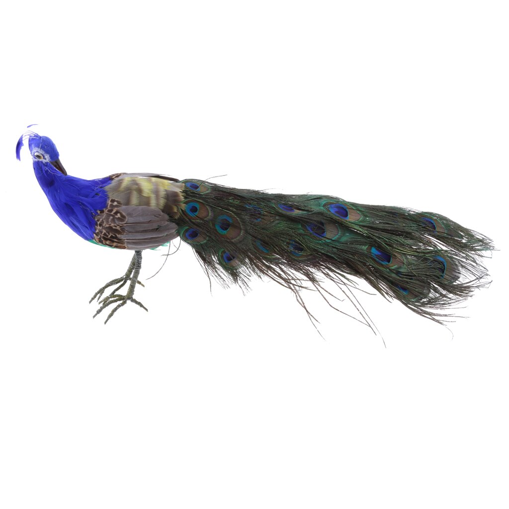 Artificial Peacock Garden Ornament Animal Patio Ornament Indoor Outdoor