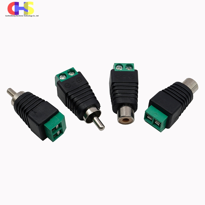 4Stck RCA Stecker Stecker Stecker Buchse Zum Klemmenblock Adapter Für RCA AV Audio- Video CCTV Kamera Lautsprecher Kabel Stecker Stecker