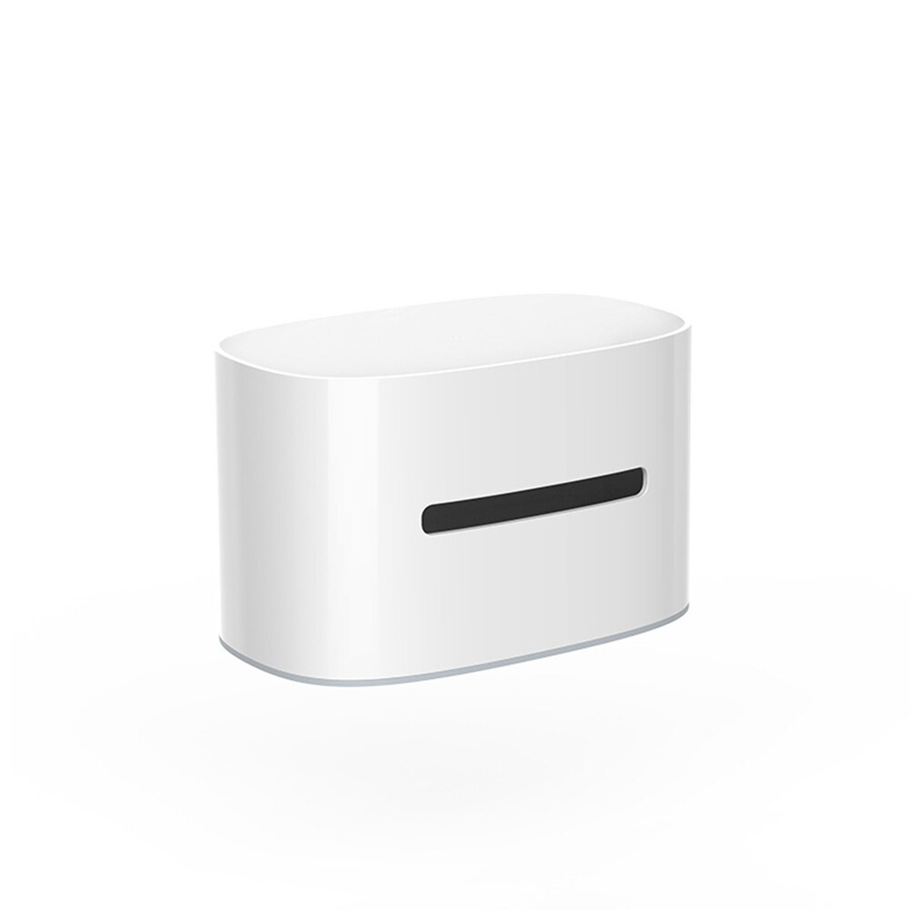 Caja para pañuelos sencilla, contenedor de papel tisú para el hogar y la sala de estar, caja protectora de papel, recipiente de servilleta, estuche protector, Decoración de mesa: Blanco