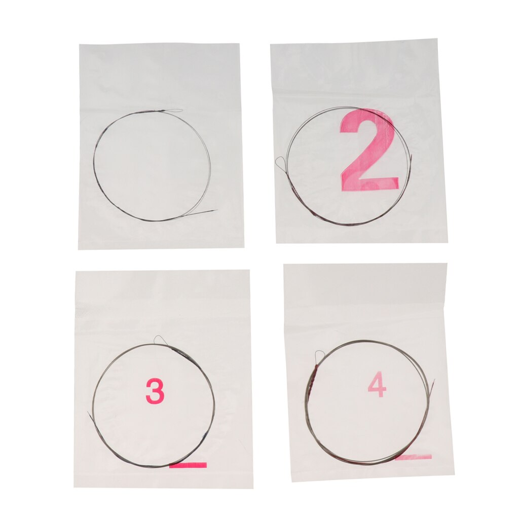 Conjunto de 4 Alta Qualidade Núcleo de Aço Peças de Cordas para Liu Qin Soprano Instrumento Alaúde Chinês