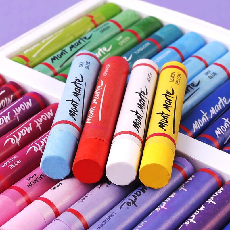Crayons 12/24/36/48 Color Oil Pastel Water-Soluble Color Graffiti Painting Pen Crayons Art Supplies JR Deals