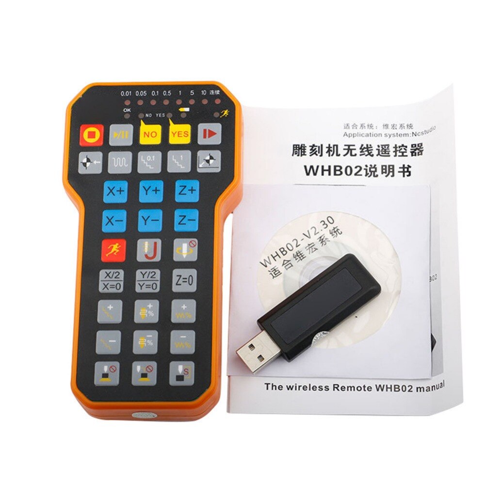 CNC Handwheel NC Studio USB Wireless Remote Handle 3 Axis CNC Controller For CNC Router Engraving Machine Weihong System