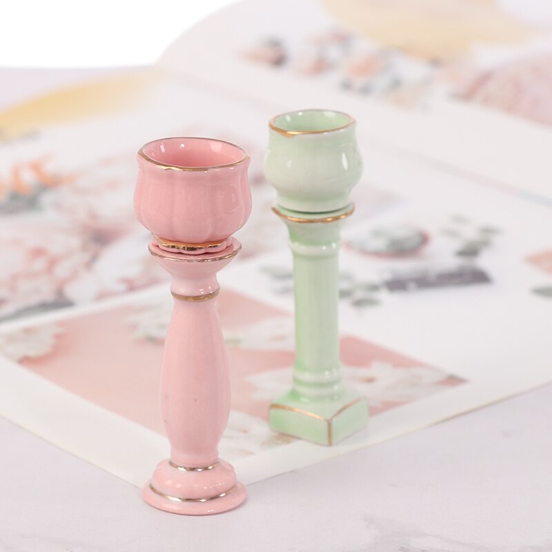 1:12 Poppenhuis Miniatuur Diy Tuin Rome Keramiek Bloempot Exterieur Decoratie Poppen Accessoires