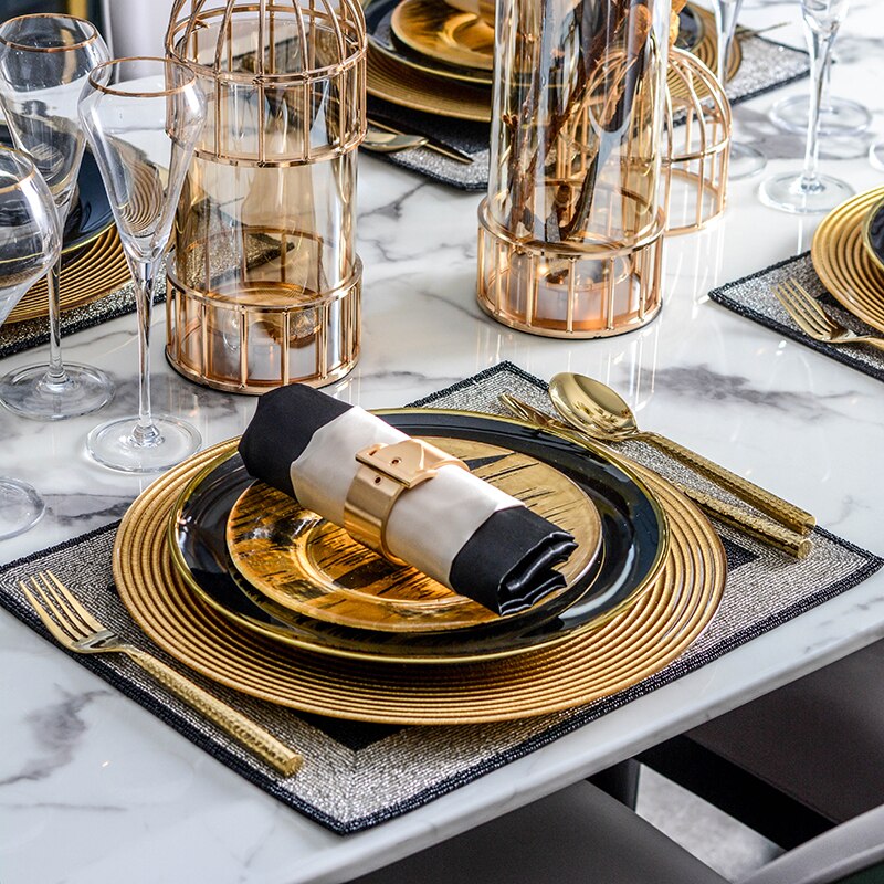 21cm/27cm/33cm Glass Salad Plate Kitchen Plate Burdock Fruit Vegetable Plate Suitable For Home Hotel Restaurant Use Kitchenware