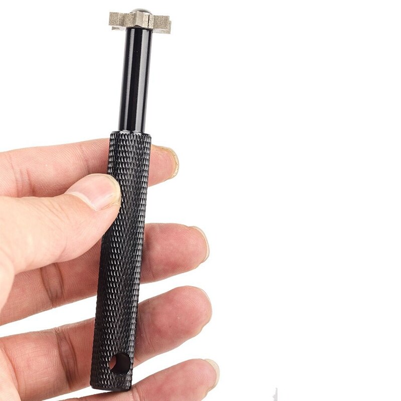 Groove Sharpener with 6 Heads 2 Pieces Ditch Cleaner and 1 Piece 6 Angle Head Set for Golf Club Groove Sharpener