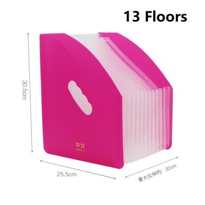 High Capacity A4 File Folder School Document Organiser Envelopes Desk Storage Student Paper Expanding Office Receipt: C