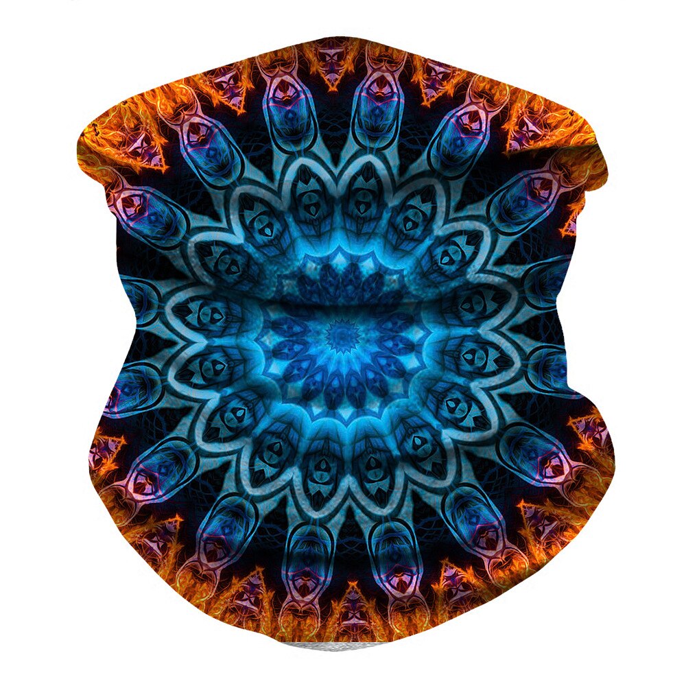 Mandala hodeskjerf headwraps til kvinner bandanas nakke menn gamasjer skjerf hals balaclava sol beskyttelse ansikt halo hodeplagg pannebånd