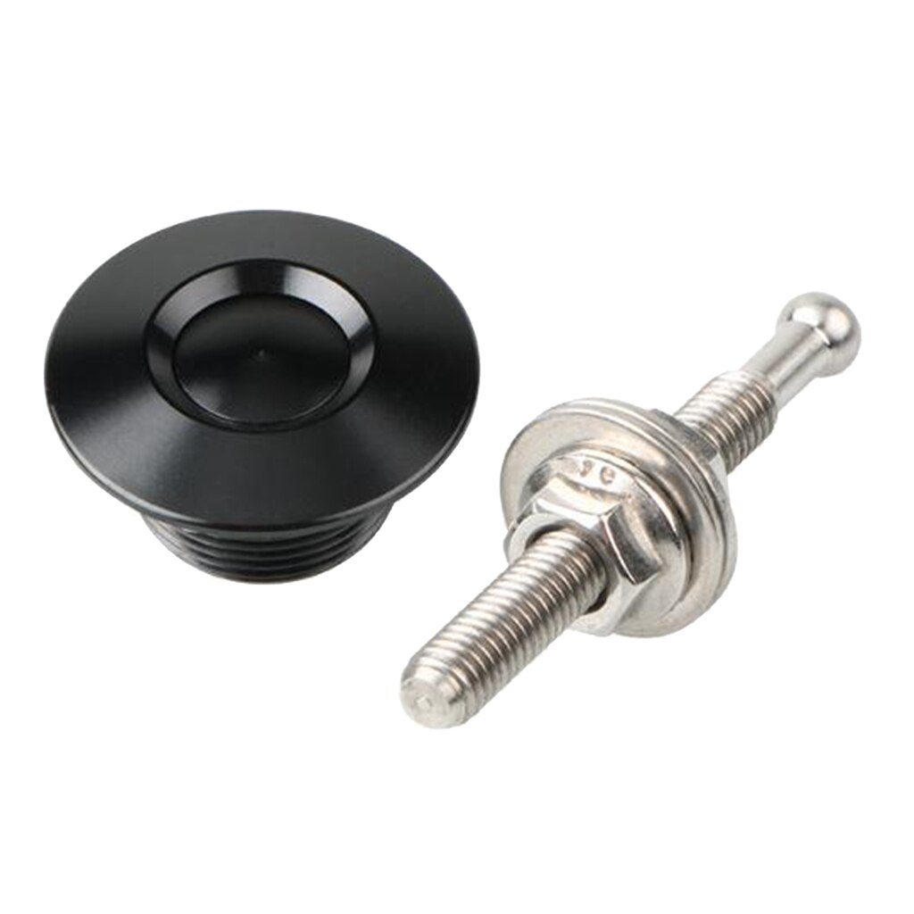 Car Bonnet Quick Release Hood Pins Lock,30mm Universal Push Button Bonnet Pin: black