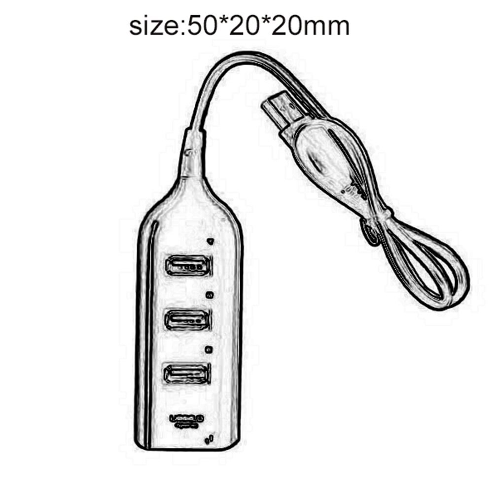 4 ports High Speed HUBs Hi-Speed 4 Port USB 3.0 Multi HUB Splitter Expansion For Desktop PC Laptop Adapt