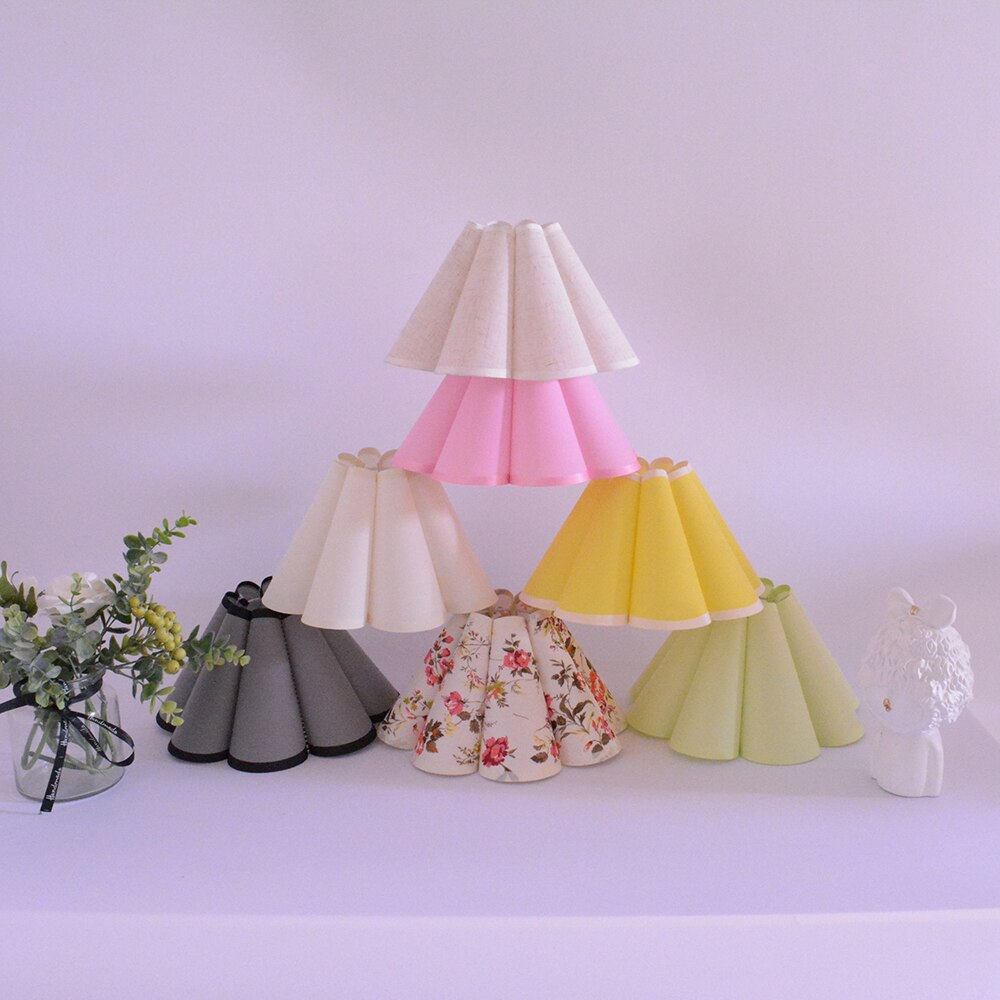 Parmi nous Xianfan – abat-jour en tissu japonais, abat-jour en PVC pour lampes de bureau E14 E27, abat-jour en pétales pour plafonnier