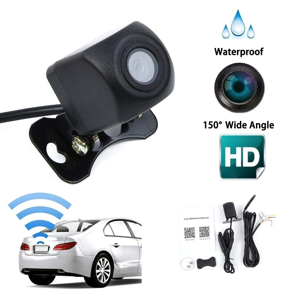 1 Piece Car Wireless HD Rear View Camera WIFI Wireless Rear View Camera For Android & IOS Smart phone Dash Cam Reversing Camera