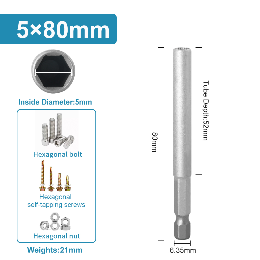 Kit De Tête à Douille Hexagonale Pour Perceuse électrique, Adaptateur D