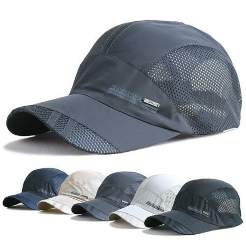 Dry Lauf Baseball Sommer Mesh 6 Farben Gorras Kappe Kappe Visier Herren Hut Sport Cool Schnelle Außen Beliebten neue