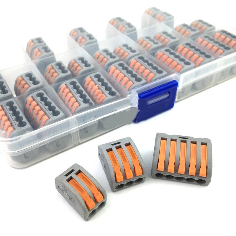 30 pcs Universal Compact Wire Wiring Connector 2 3 5 pin Conductor Terminal Block automotive connectors terminals
