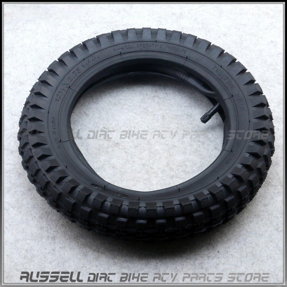 Pneu + chambre à air 12 1/2x2.75 12.5x2.75 pour Mini pneu de vélo de saleté rasoir fusée MX350 MX400 Scooter