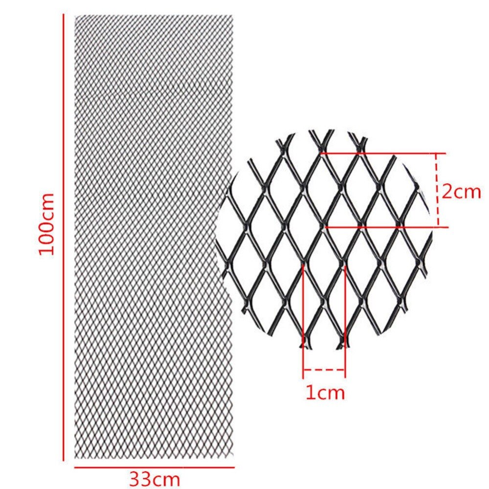 Optionele kleur 40 "grille net universeel aluminium racegaas ventilatie 100cm 33cm alle soorten auto's  #275478