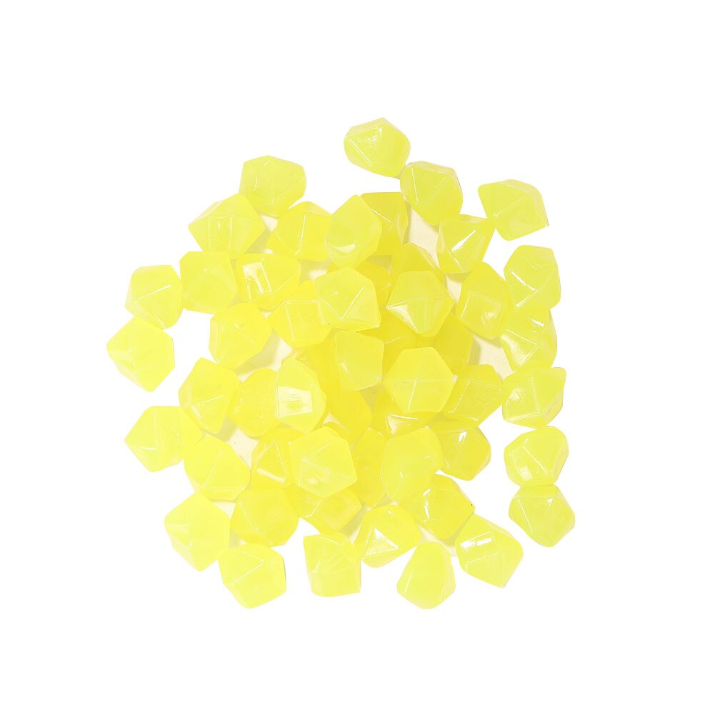 Piedras luminosas que brillan en la oscuridad, 100 piezas, decoración para exteriores, pecera, paisaje de Acuario, guijarros decorativos, rocas: E