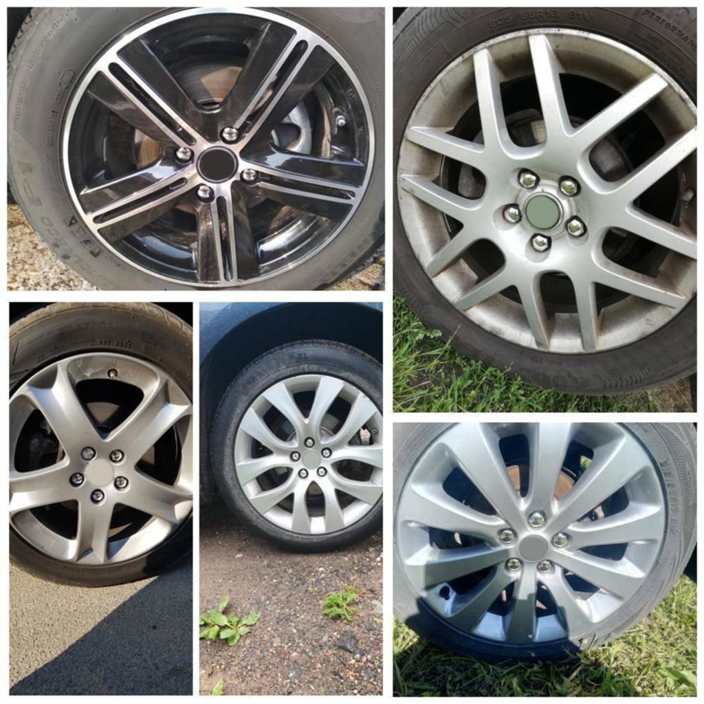 24pcs 17MM Car Chrome Wheel Nut Caps Protector Hub Tighten Screws Covers Tyre Nut Bolts Outward Decoration Studs Guard Vehicle